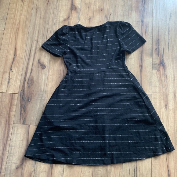 💜5 for $25💜Lux black silver striped dress no size - Picture 8 of 9
